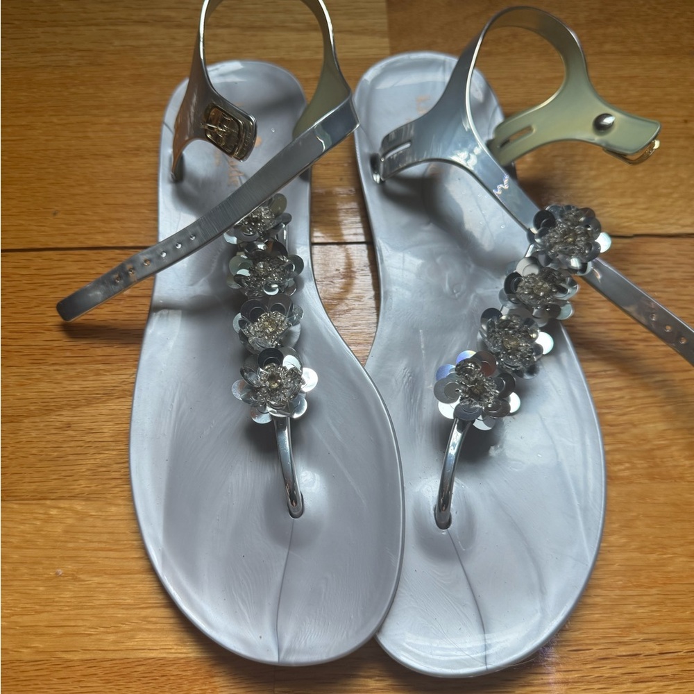 Stylish Silver Women's Sandals